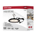 SATCO/NUVO 80W Hi-Pro Shop Light With Plug 8 Inch 4000K Black Finish 120V (65-964)