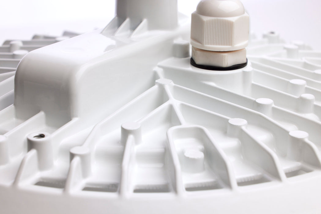 SATCO/NUVO 60W Hi-Pro Shop Light With Plug 8 Inch 4000K White Finish 120V (65-971)