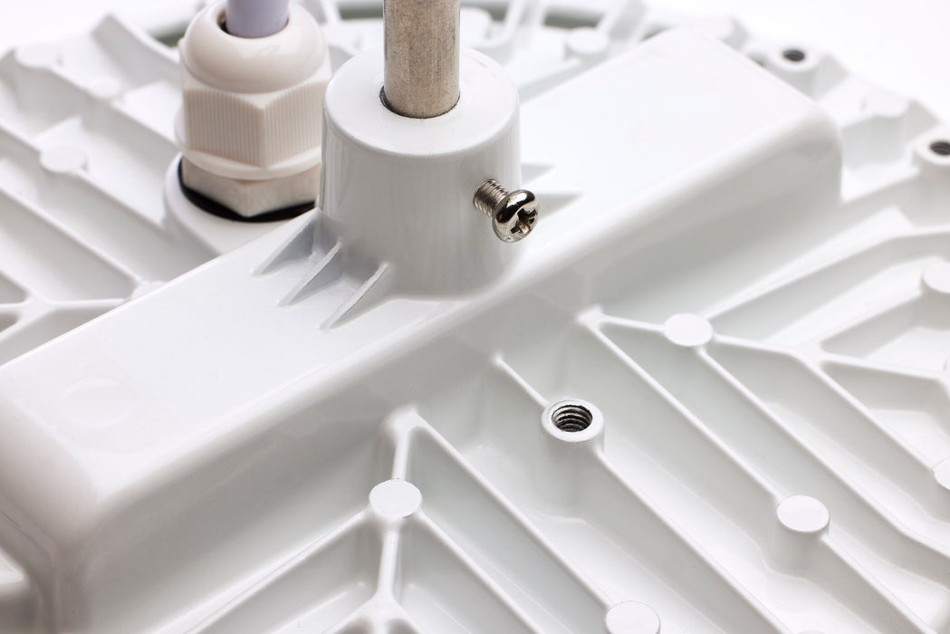 SATCO/NUVO 60W Hi-Pro Shop Light With Plug 8 Inch 5000K White Finish 120V (65-972)