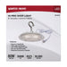 SATCO/NUVO 80W Hi-Pro Shop Light With Plug 8 Inch 3000K White Finish 120V (65-973)