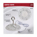 SATCO/NUVO 80W Hi-Pro Shop Light With Plug 8 Inch 3000K White Finish 120V (65-973)