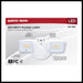 SATCO/NUVO LED Security Light Dual Head Wattage/CCT Selectable 17W/25W 3000K/4000K/5000K 120V 80 CRI White Finish (65-995)