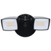 SATCO/NUVO LED Security Light Dual Head Wattage/CCT Selectable 17W/25W 3000K/4000K/5000K 120V 80 CRI Black Finish (65-996)