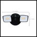 SATCO/NUVO LED Security Light Dual Head Wattage/CCT Selectable 17W/25W 3000K/4000K/5000K 120V 80 CRI Black Finish (65-996)