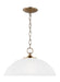 Generation Lighting Geary One Light Pendant Satin Brass Clear Silver Cord (6516501-848)