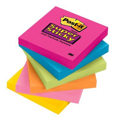 3M - 50787 Post-It Super Sticky Notes 654-Ssmpdq (7100092466)