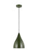 Generation Lighting Oden Small Pendant Olive Black Cord (6545301-145)