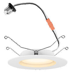 Sylvania RT56R3B1000ST9SC3WHNLE26 5/6 Inch Downlight With E26 Adaptor Included CCT Selectable 2700K/3000K/3500K/4000K/5000K 1000Lm 120V And Phase-Cut Dimming With Nightlight Feature (65799)