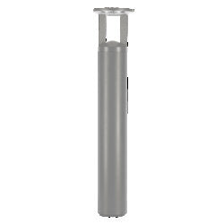 Sylvania BOLLARD2AS024UNHD8SC2R6FZGRP LED 6 Inch Round Bollard Wattage/CCT Selectable 16W/20W/24W 3000K/4000K/5000K 120-347V 0-10V Dimming 80 CRI Full Zone Gray Photocell (66280)