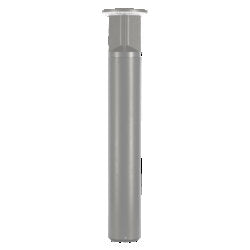 Sylvania BOLLARD2AS024UNHD8SC2R6SZGRP LED 6 Inch Round Bollard Wattage/CCT Selectable 16W/20W/24W 3000K/4000K/5000K 120-347V 0-10V Dimming 80 CRI Gray Photocell (66281)