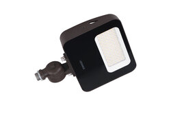 Sylvania FLOODLTPS030UNHD8SC2ADJBZP LED Flood Light Wattage/CCT Selectable 15W/25W/30W 3000K/4000K/5000K 120-347V 0-10V Dimming Adjustable Beam 55/75/90 Degree Bronze Photocell (66316)