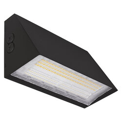 Sylvania WALPAKCPS100UNHD8SC2ADJBLP LED Cut-Off Wall Pack Luminaire Wattage/CCT Selectable 60W/80W/100W 3000K/4000K/5000K 120-347V 80 CRI 0-10V Dimming Integrated Photocell Black (66384)