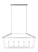 Generation Lighting Dianna Five Light Medium Linear Chandelier (6692605-962)