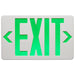 SATCO/NUVO Green LED Exit Sign 90-Minute NiCad Battery Backup 120/277V Single/Dual Face Universal Mounting (67-100)