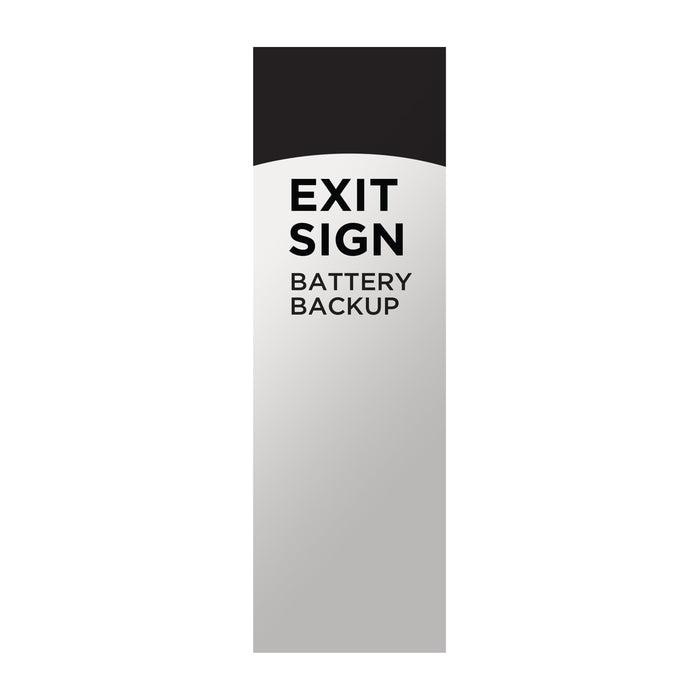 SATCO/NUVO Red LED Exit Sign 90-Minute NiCad Battery Backup 120/277V Single/Dual Face Universal Mounting (67-101)