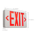 SATCO/NUVO Red LED Exit Sign 90-Minute NiCad Battery Backup 120/277V Single/Dual Face Universal Mounting (67-101)