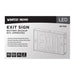 SATCO/NUVO Red LED Exit Sign 90-Minute NiCad Battery Backup 120/277V Single/Dual Face Universal Mounting Steel/NYC (67-102)