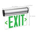 SATCO/NUVO Green (Clear) Edge-Lit LED Exit Sign 90-Minute NiCad Battery Backup 120/277V Single Face Top/Back/End Mount (67-112)