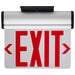 SATCO/NUVO Red (Clear) Edge-Lit LED Exit Sign 90-Minute NiCad Battery Backup 120/277V Single Face Top/Back/End Mount (67-113)