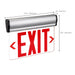 SATCO/NUVO Red (Clear) Edge-Lit LED Exit Sign 90-Minute NiCad Battery Backup 120/277V Single Face Top/Back/End Mount (67-113)