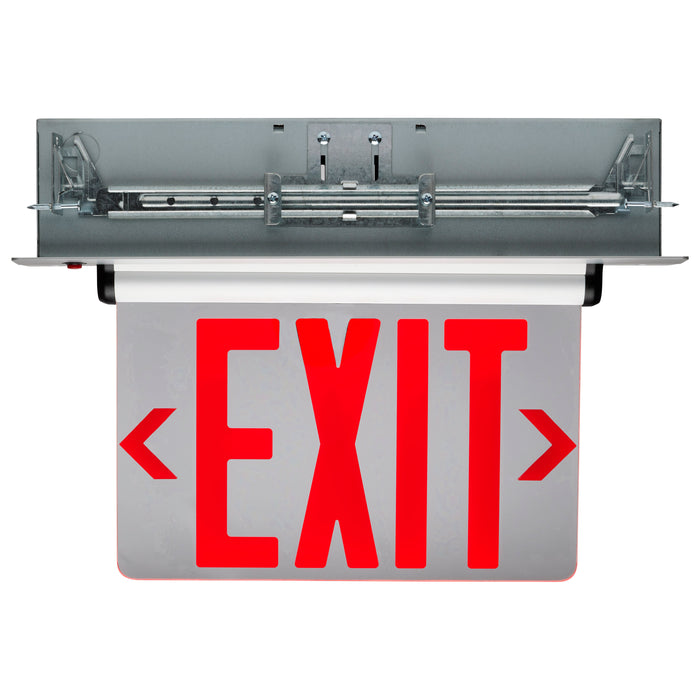 SATCO/NUVO Green Edge-Lit LED Exit Sign 120-277V (67-114)