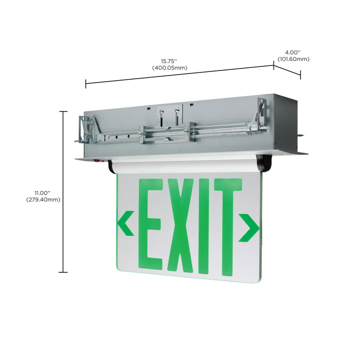 SATCO/NUVO Red Edge-Lit LED Exit Sign 120-277V (67-115)