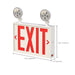 SATCO/NUVO Combination Red Exit Sign/Emergency Light 90-Minute NiCad Battery Backup 120/277V Dual-Head Dual-Face Universal Mounting Steel/NYC (67-123)
