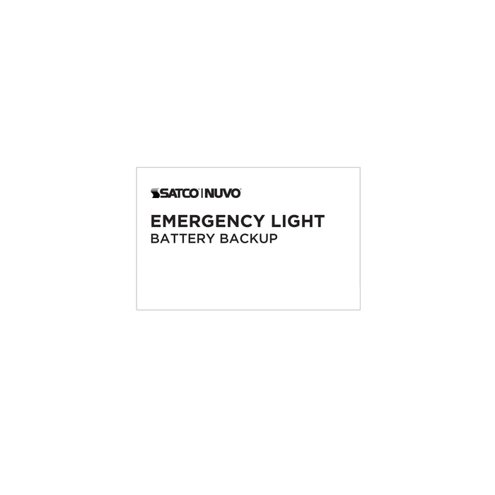 SATCO/NUVO Emergency Light 90-Minute NiCad Battery Backup 120/277V Dual-Head Universal Mounting (67-130)
