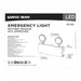 SATCO/NUVO Emergency Light 90-Minute NiCad Battery Backup 120/277V Dual-Head Universal Mounting Steel/NYC (67-132)