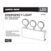 SATCO/NUVO Emergency Light 90-Minute NiCad Battery Backup 120/277V Tri-Head Universal Mounting Steel/NYC (67-133)