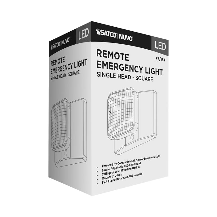 SATCO/NUVO Remote Emergency Light Low-Voltage Backup Single-Head (67-134)