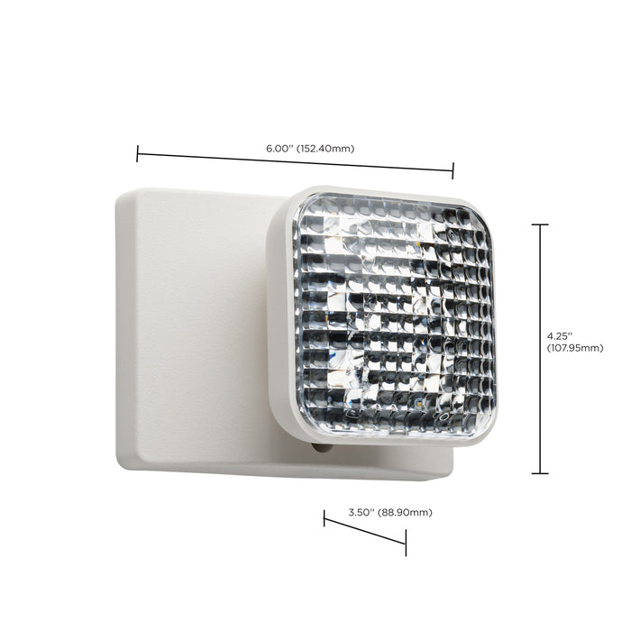 SATCO/NUVO Remote Emergency Light Low-Voltage Backup Single-Head (67-134)