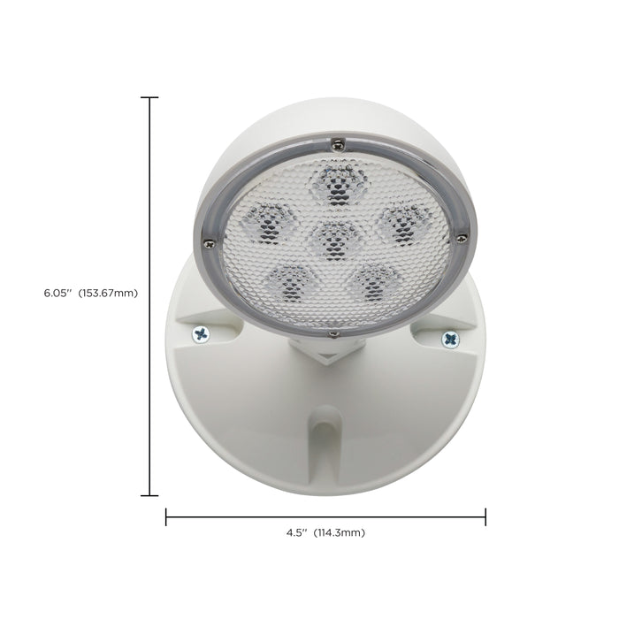 SATCO/NUVO Remote Emergency Light Low-Voltage Backup Single-Head Wet Location Rated (67-136)