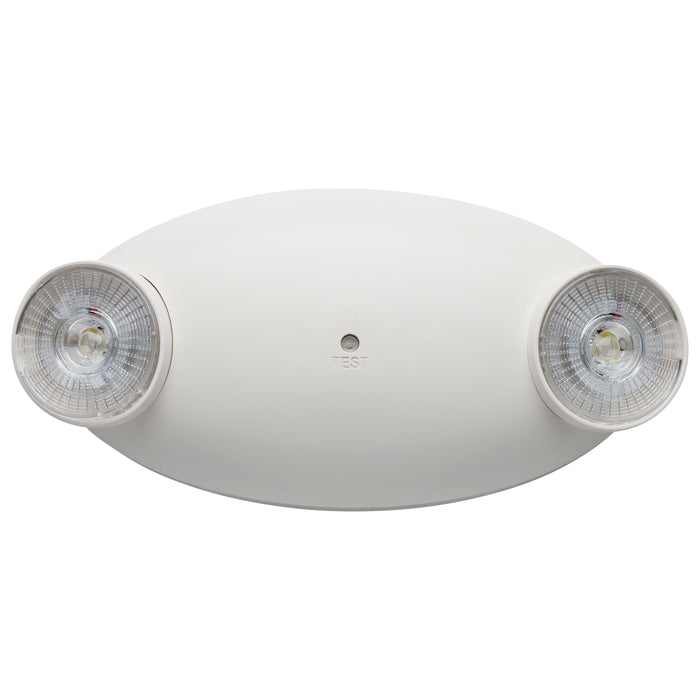 SATCO/NUVO Emergency Light Dual-Head 120/277V White Finish (67-138)