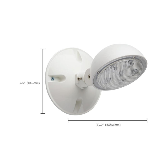 SATCO/NUVO Remote Emergency Light Weatherproof Low Power Single Head 3-12V 0.75W White Finish (67-140)