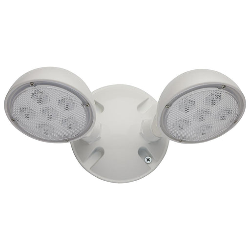 SATCO/NUVO Remote Emergency Light Weatherproof Low Power Dual Head 3-12V 1.5W White Finish (67-141)