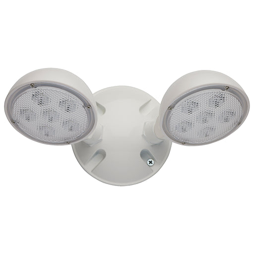 SATCO/NUVO Remote Emergency Light 1.5W Weatherproof Low Power Dual Head White Finish 3.6V (67-143)