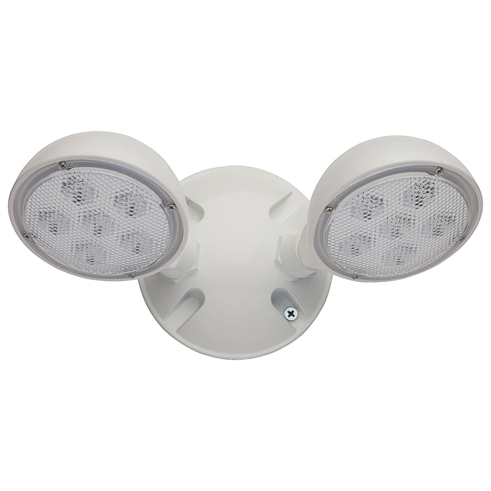 SATCO/NUVO Remote Emergency Light 1.5W Weatherproof Low Power Dual Head White Finish 3.6V (67-143)