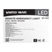 SATCO/NUVO Remote Emergency Light 1.5W Weatherproof Low Power Dual Head White Finish 3.6V (67-143)