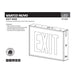 SATCO/NUVO Exit Sign Chicago Approved White Housing 120-277V 90-Minute Battery Backup Single Face Surface Mounting (67-300)