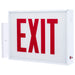 SATCO/NUVO Exit Sign Chicago Approved White Housing 120-277V 90-Minute Battery Backup Single Face Surface Mounting Remote Capable (67-301)