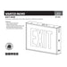 SATCO/NUVO Exit Sign Chicago Approved White Housing 120-277V 90-Minute Battery Backup Single Face Surface Mounting Remote Capable (67-301)