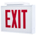 SATCO/NUVO Exit Sign Chicago Approved White Housing 120-277V AC Only Single Face Surface Mounting (67-302)