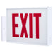 SATCO/NUVO Exit Sign Chicago Approved White Housing 120-277V AC Only Single Face Surface Mounting (67-302)