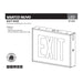 SATCO/NUVO Exit Sign Chicago Approved White Housing 120-277V AC Only Single Face Surface Mounting (67-302)