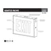 SATCO/NUVO Exit Sign Chicago Approved White Housing 120-277V AC Only Single Face Surface Mounting (67-302)