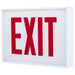SATCO/NUVO Exit Sign Chicago Approved White Housing 120-277V AC Only Single Face Surface Mounting (67-302)