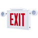 SATCO/NUVO Combination Exit Sign/Emergency Light Chicago Approved White Housing 120-277V 90-Minute Backup Single Face Surface Mounting (67-310)