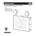 SATCO/NUVO Combination Exit Sign/Emergency Light Chicago Approved White Housing 120-277V 90-Minute Backup Single Face Surface Mounting (67-310)