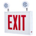 SATCO/NUVO Combination Exit Sign/Emergency Light Chicago Approved White Housing 120-277V 90-Minute Backup Single Face Surface Mounting (67-310)